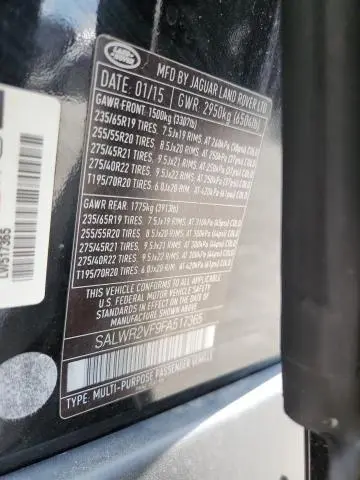 2015 LAND ROVER RANGE ROVER SPORT HSE  