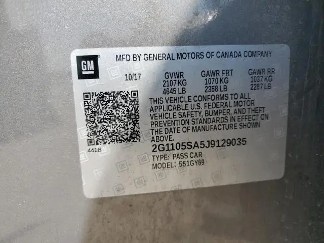 2018 CHEVROLET IMPALA LT  