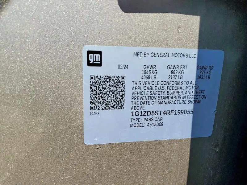 2024 CHEVROLET MALIBU LT  
