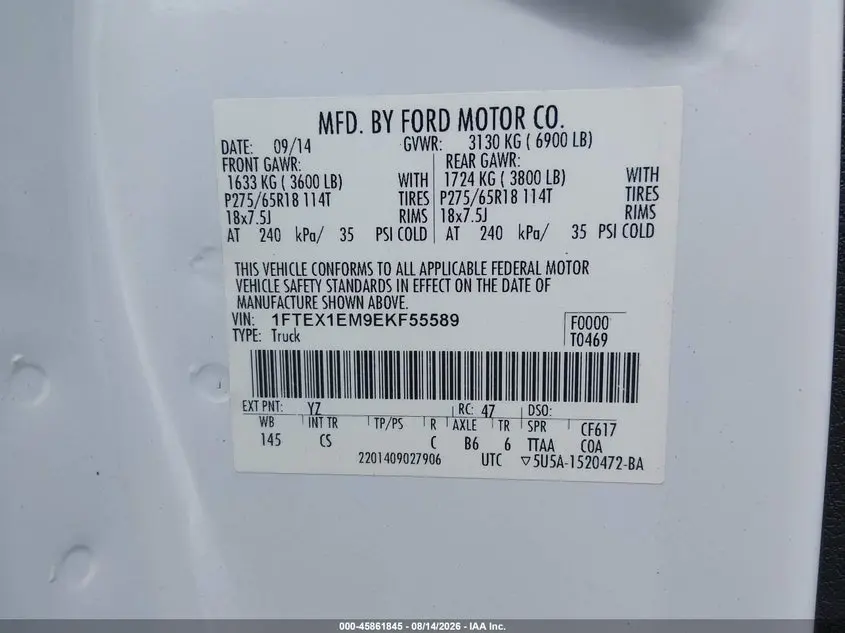 2014 FORD F-150 STX
