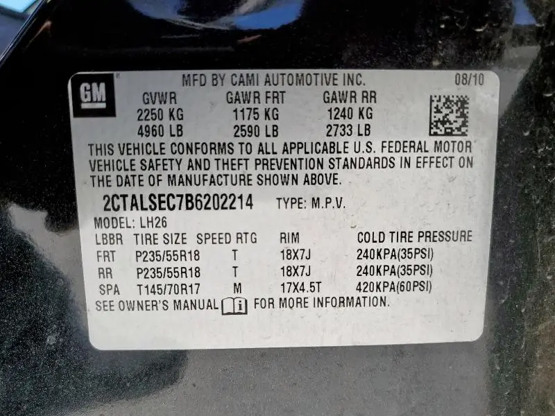 2011 GMC TERRAIN SLE  