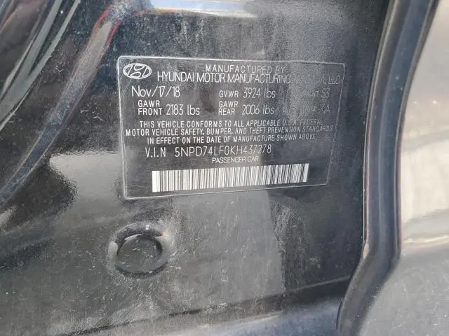2019 HYUNDAI ELANTRA SE