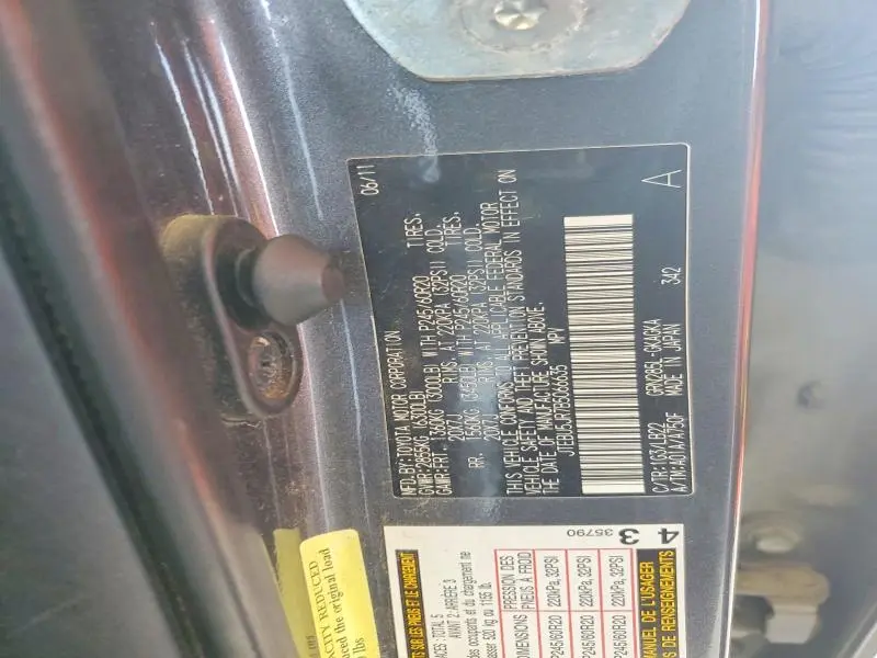 2011 TOYOTA 4RUNNER LIMITED  