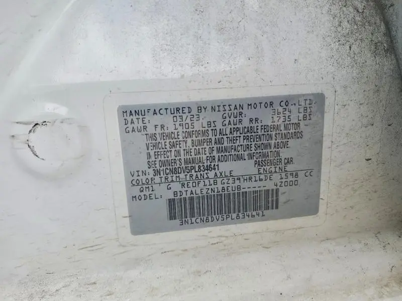 2023 NISSAN VERSA S  