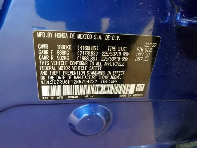 2022 HONDA HR-V SPORT