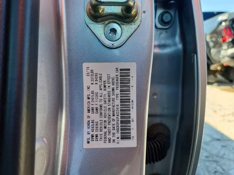 2015 HONDA ACCORD EXL  