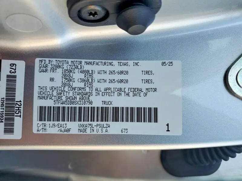 2025 TOYOTA TUNDRA LIMITED  