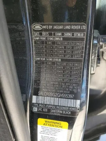 2016 LAND ROVER DISCOVERY SPORT HSE  