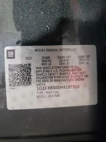 2017 CHEVROLET BOLT EV PREMIER  