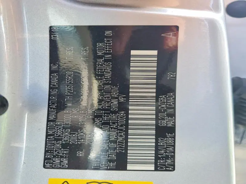 2018 LEXUS RX 350 BASE  