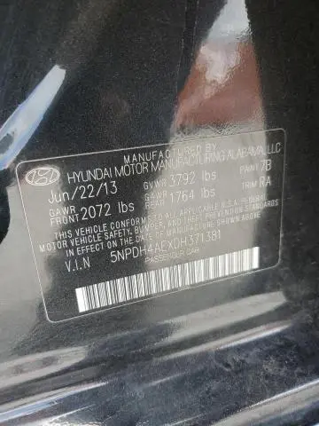 2013 HYUNDAI ELANTRA GLS  