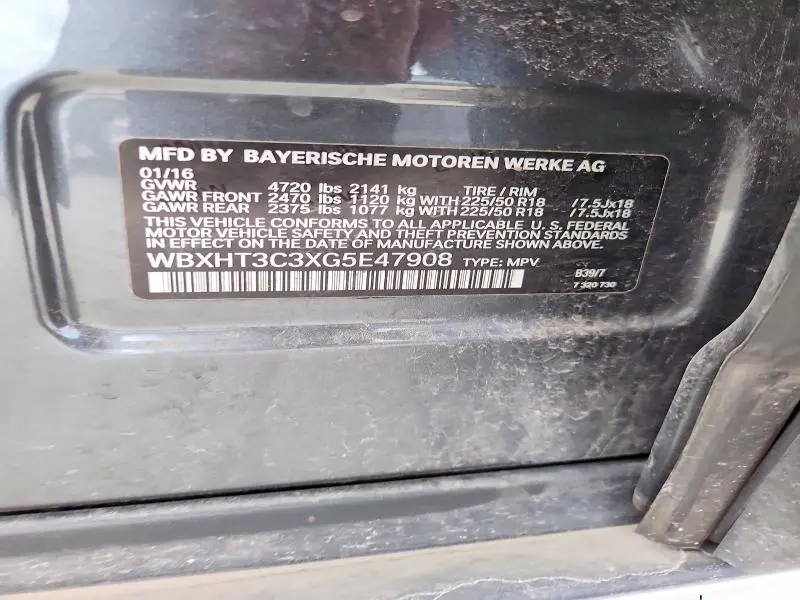 2016 BMW X1 XDRIVE28I  
