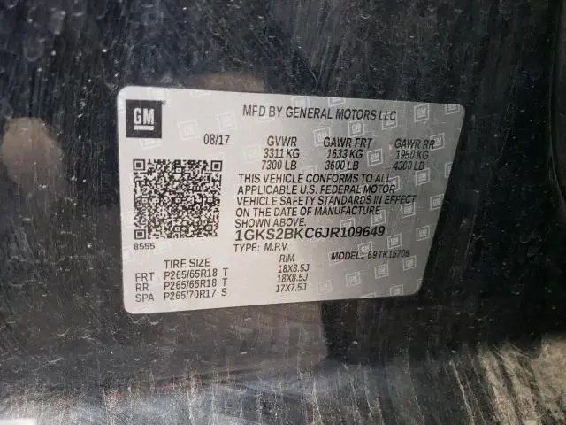 2018 GMC YUKON SLT  