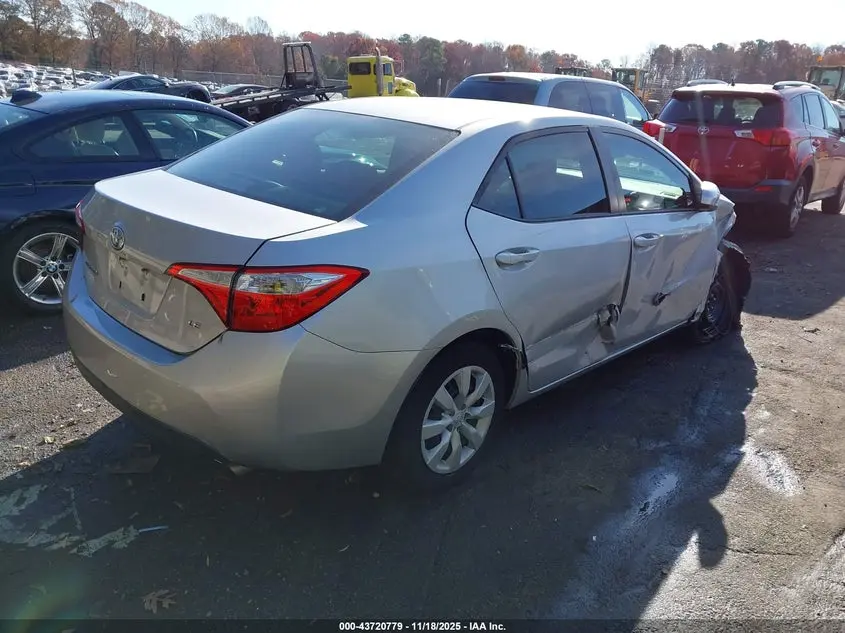 2016 TOYOTA COROLLA LE