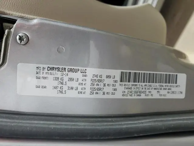 2015 CHRYSLER TOWN & COUNTRY TOURING  