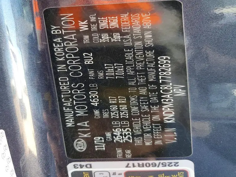 2020 KIA SPORTAGE LX  