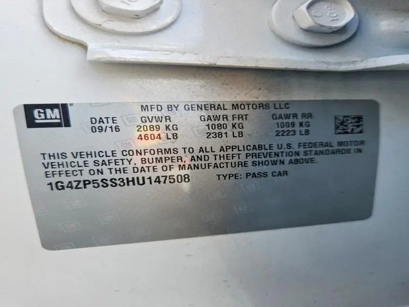 2017 BUICK LACROSSE ESSENCE  