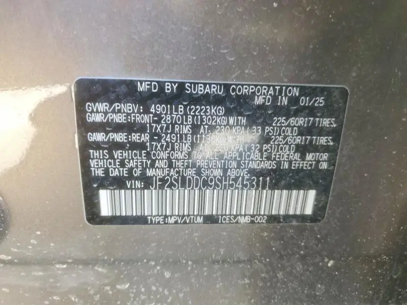 2025 SUBARU FORESTER PREMIUM  