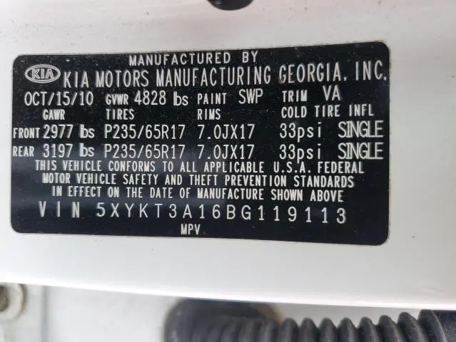 2011 KIA SORENTO BASE  