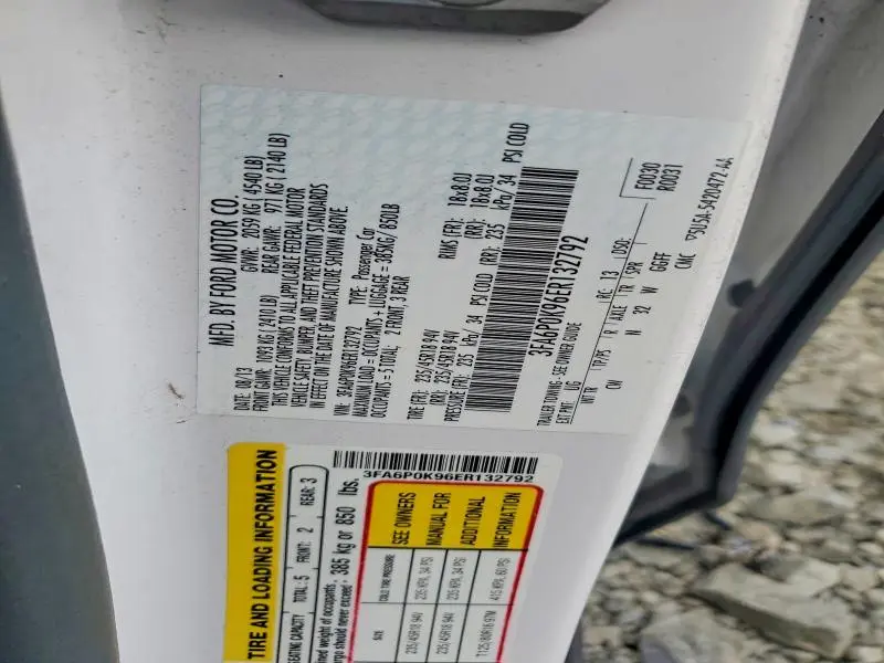 2014 FORD FUSION TITANIUM  