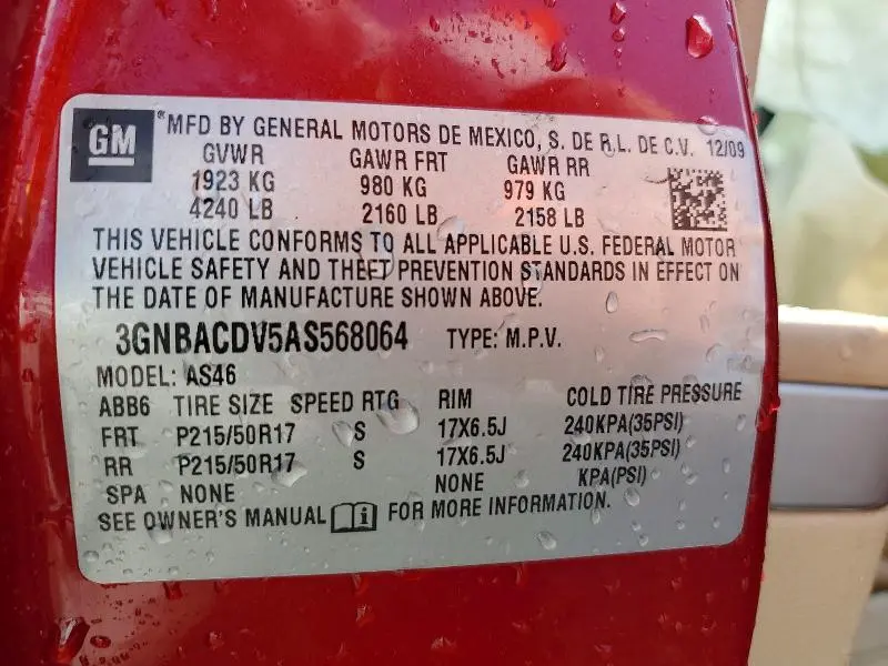 2010 CHEVROLET HHR LT  