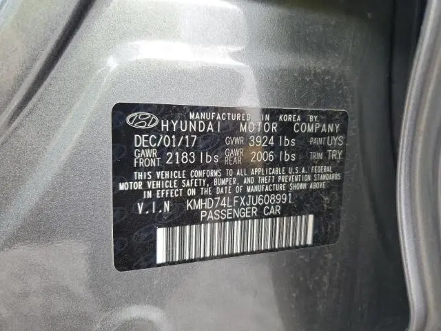 2018 HYUNDAI ELANTRA SE  