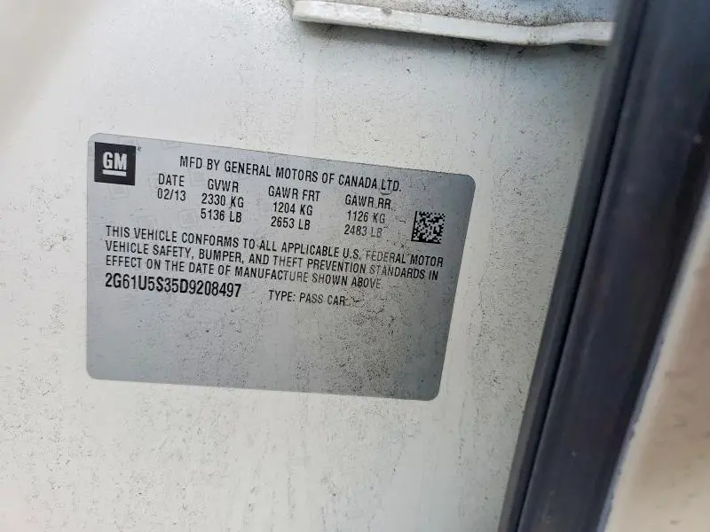 2013 CADILLAC XTS PLATINUM  