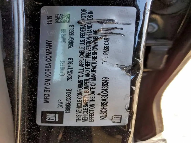 2020 CHEVROLET SPARK ACTIV  