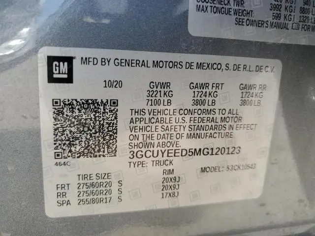 2021 CHEVROLET SILVERADO K1500 RST  