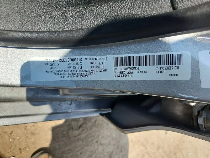 2015 CHRYSLER 200 LIMITED  