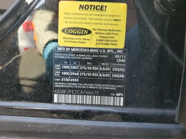 2012 MERCEDES-BENZ GL 350 BLUETEC  