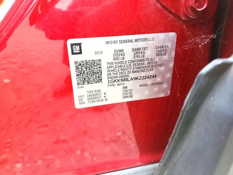 2019 GMC ACADIA SLE  