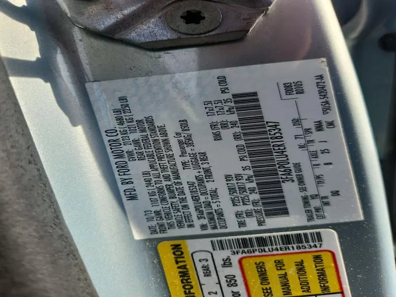 2014 FORD FUSION SE HYBRID  