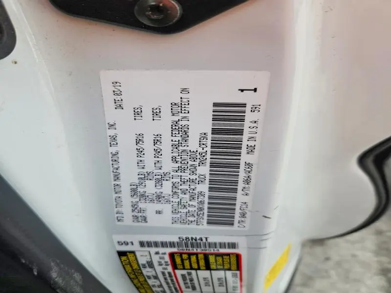 2019 TOYOTA TACOMA ACCESS CAB  