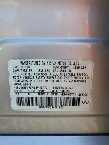 2018 INFINITI Q50 LUXE