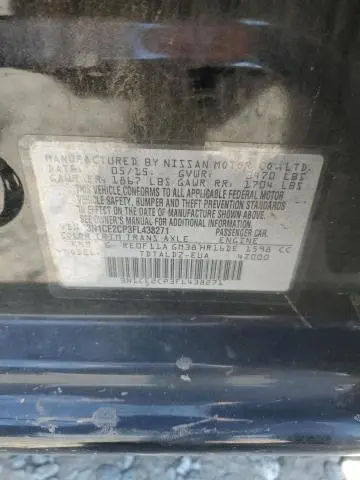 2015 NISSAN VERSA NOTE S  
