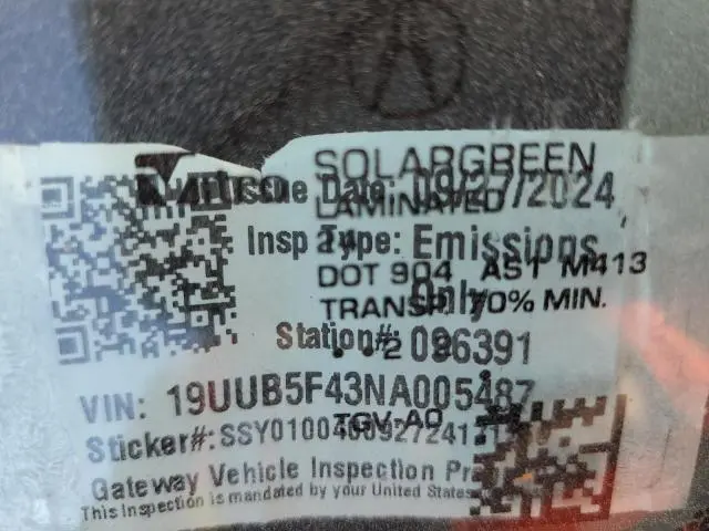 2022 ACURA TLX TECHNOLOGY  