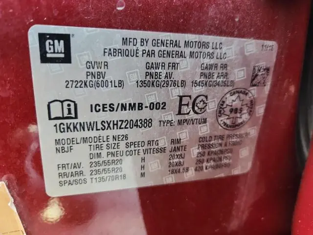 2017 GMC ACADIA SLT-2  