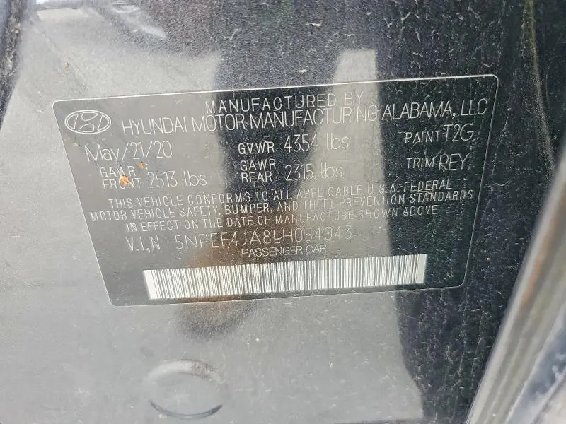 2020 HYUNDAI SONATA SEL  