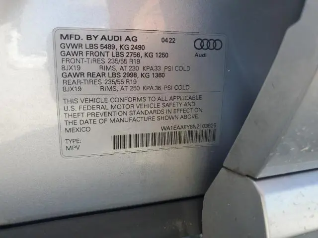 2022 AUDI Q5 PREMIUM PLUS 45  
