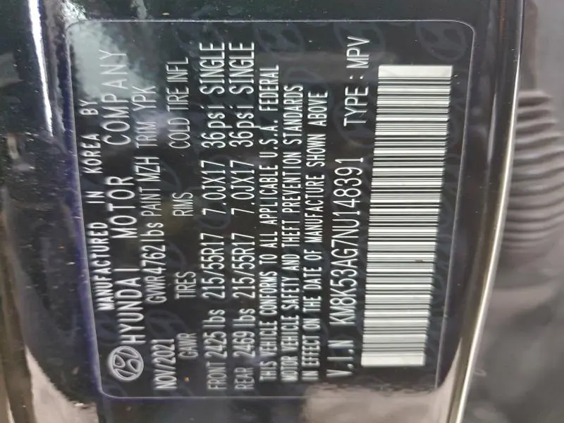 2022 HYUNDAI KONA LIMITED  