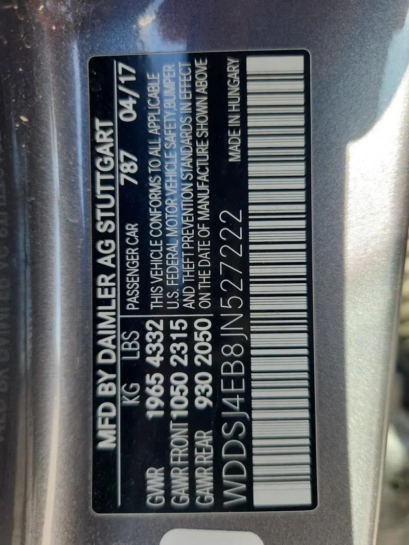 2018 MERCEDES-BENZ CLA 250  