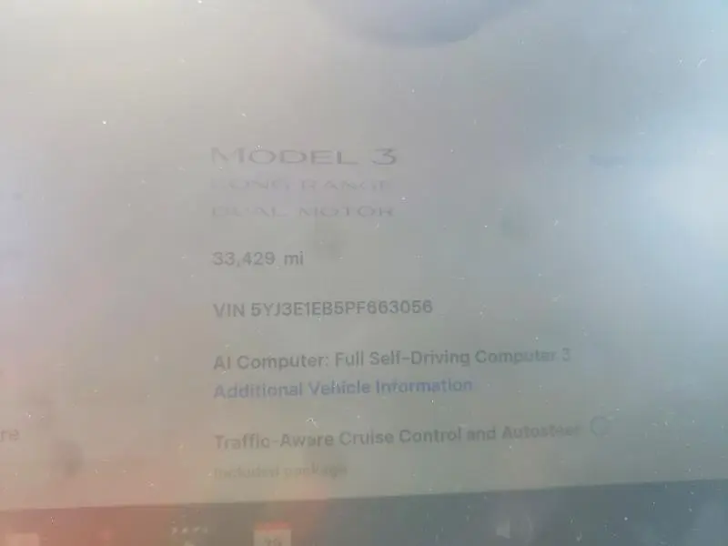 2023 TESLA MODEL 3   