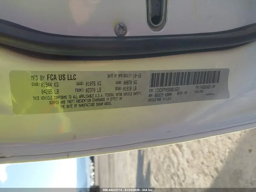 2016 DODGE DART SXT SPORT BLACKTOP