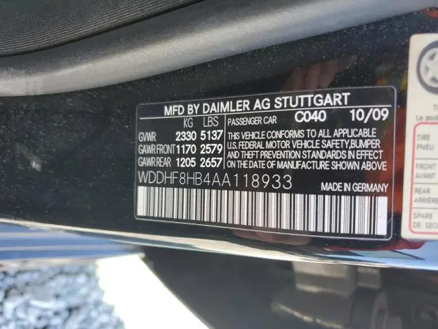 2010 MERCEDES-BENZ E 350 4MATIC  
