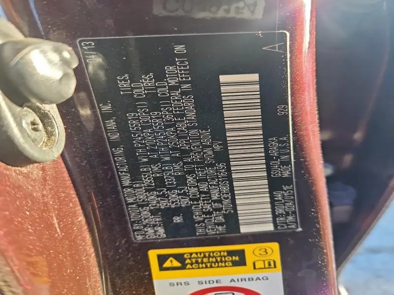 2013 TOYOTA HIGHLANDER LIMITED  