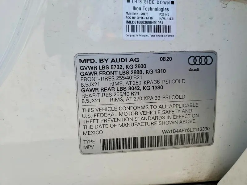 2020 AUDI SQ5 PREMIUM PLUS  