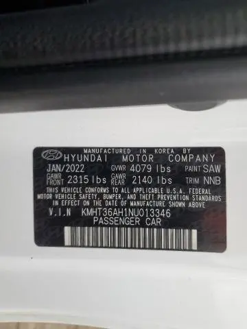 2022 HYUNDAI VELOSTER N   