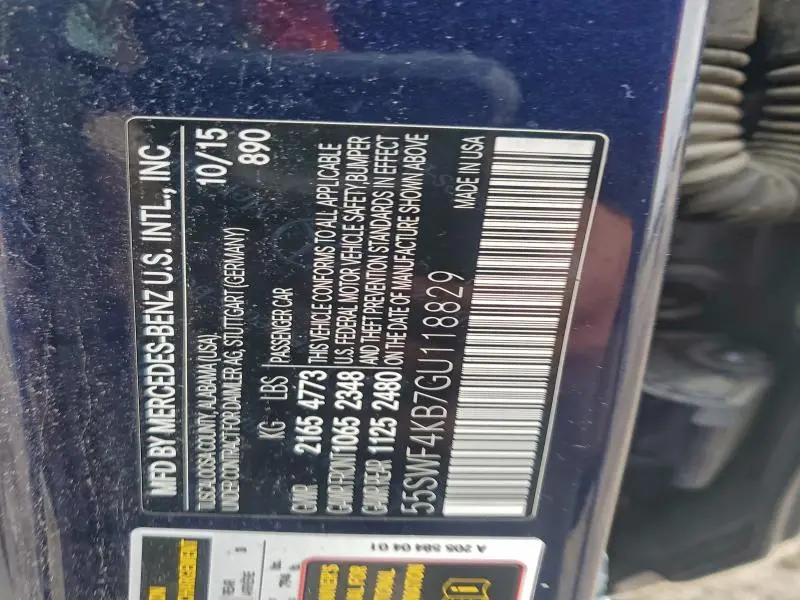 2016 MERCEDES-BENZ C 300 4MATIC  