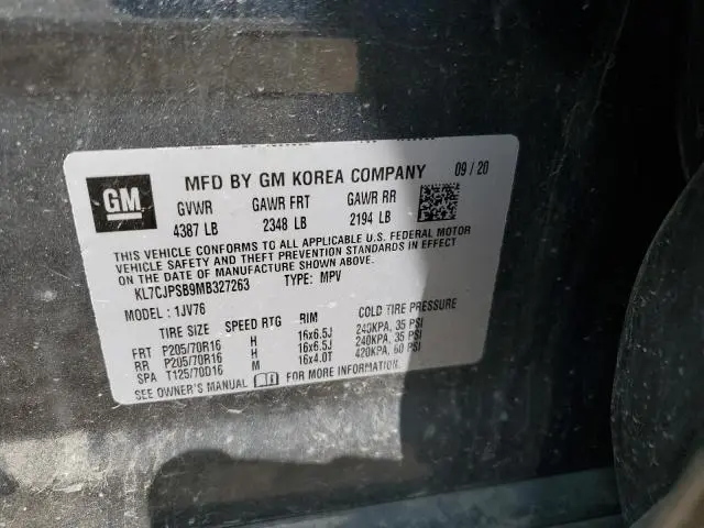2021 CHEVROLET TRAX 1LT  